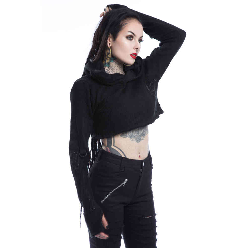 Chemical Black - CV Gebreide trui - Zwart